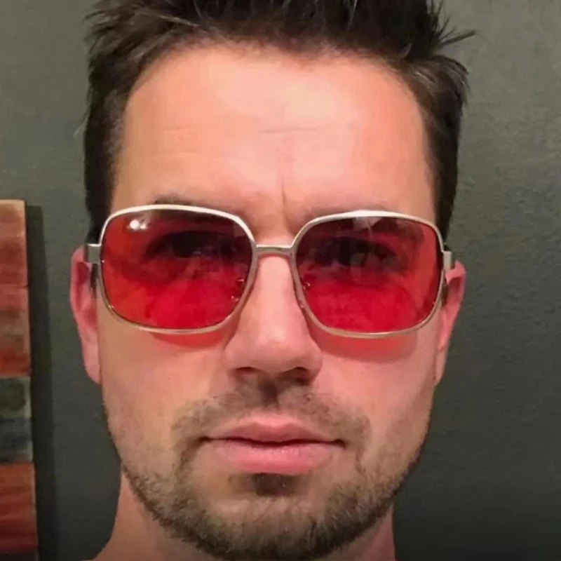 Project Mayhem Sunglasses — Red-tinted replica